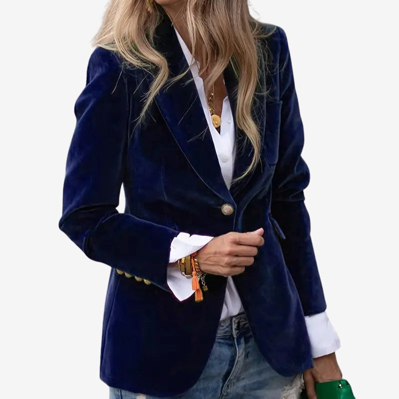 Alina | Women's Blazer Jacket with Lapel Collar and Buttons