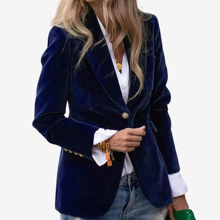 Alina | Women's Blazer Jacket with Lapel Collar and Buttons