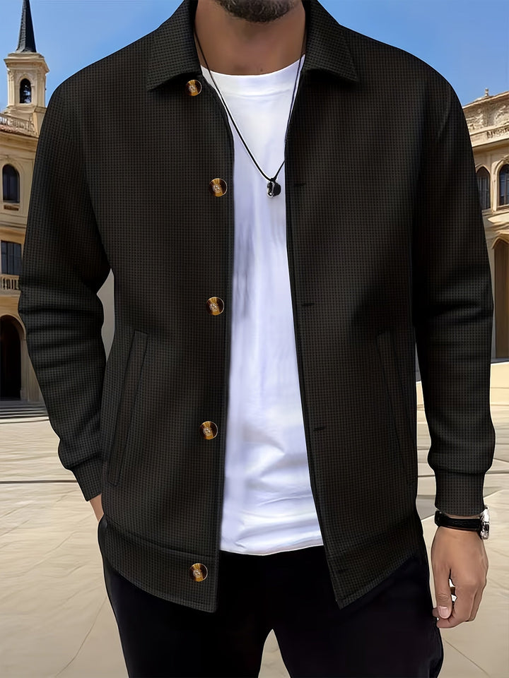 Camden | Textured Button-Front Overshirt Jacket