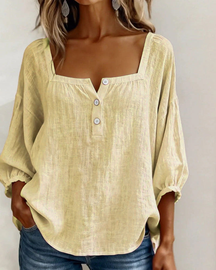 Annika | Stylish Relaxed Button Blouse