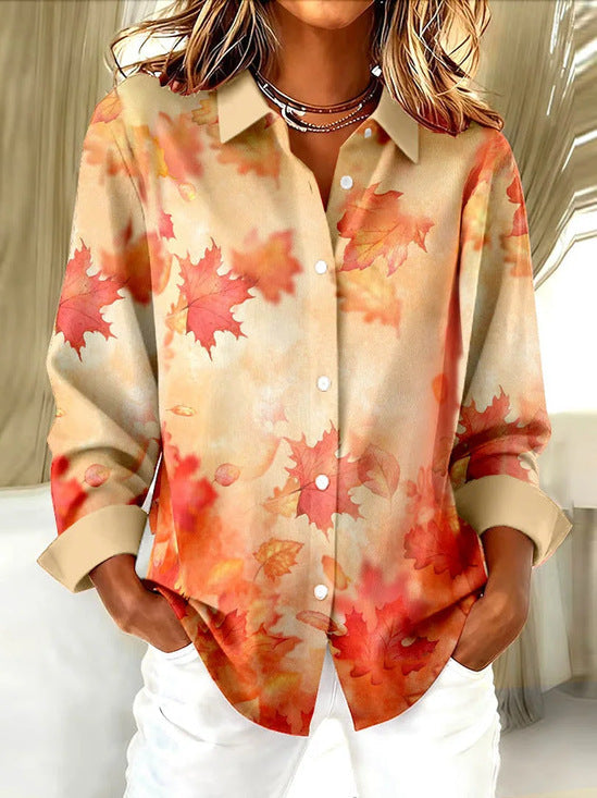 Vevina | Vintage Print Button Blouse