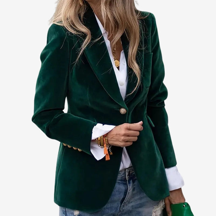 Alina | Women's Blazer Jacket with Lapel Collar and Buttons