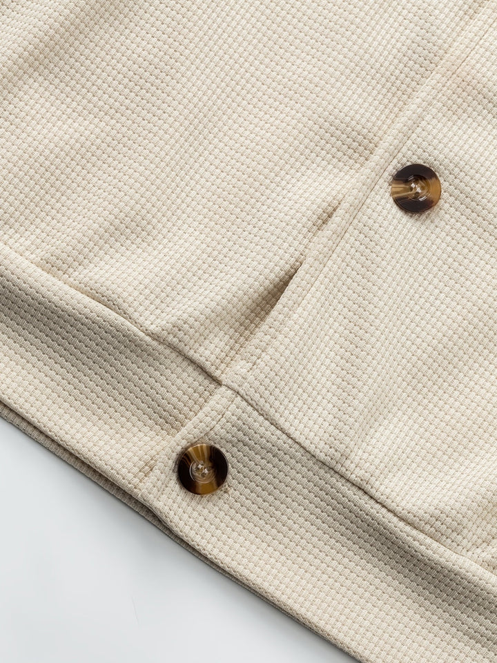 Camden | Textured Button-Front Overshirt Jacket