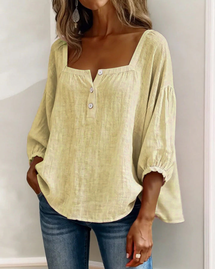 Annika | Stylish Relaxed Button Blouse
