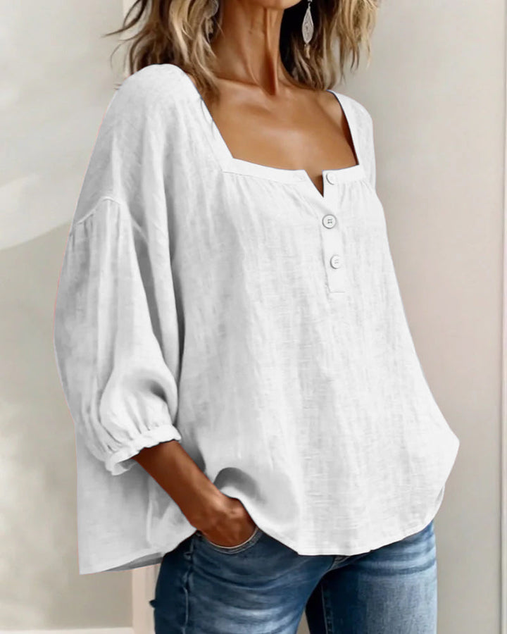 Annika | Stylish Relaxed Button Blouse