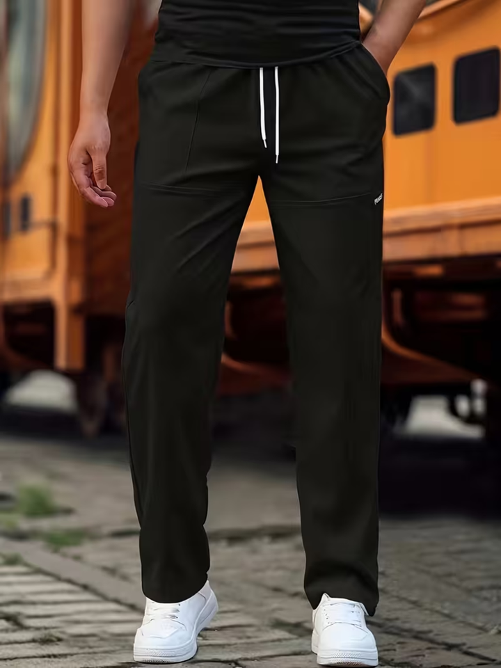Calder | Casual Lightweight Straight-Leg Pants