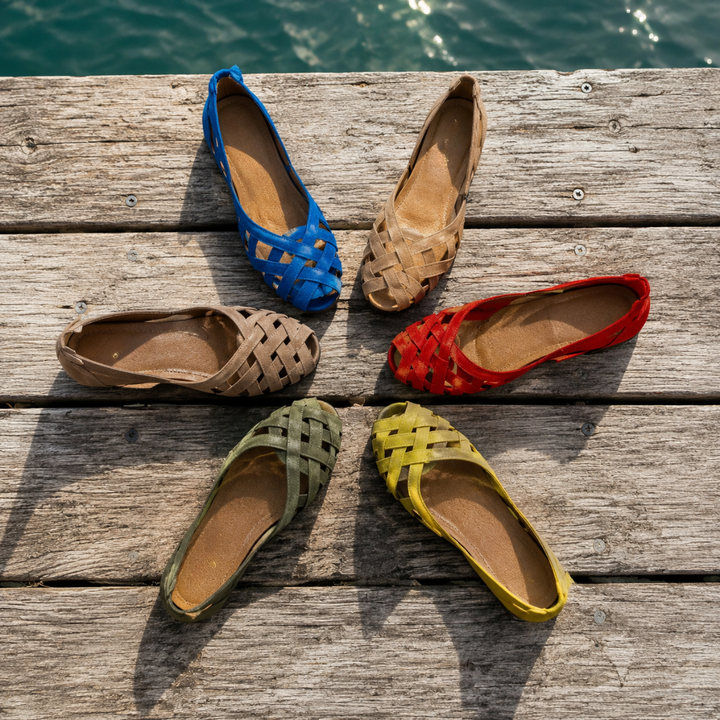 Alice | Woven Crisscross Sandals