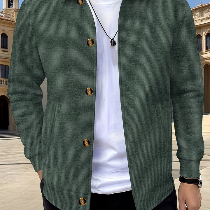 Camden | Textured Button-Front Overshirt Jacket