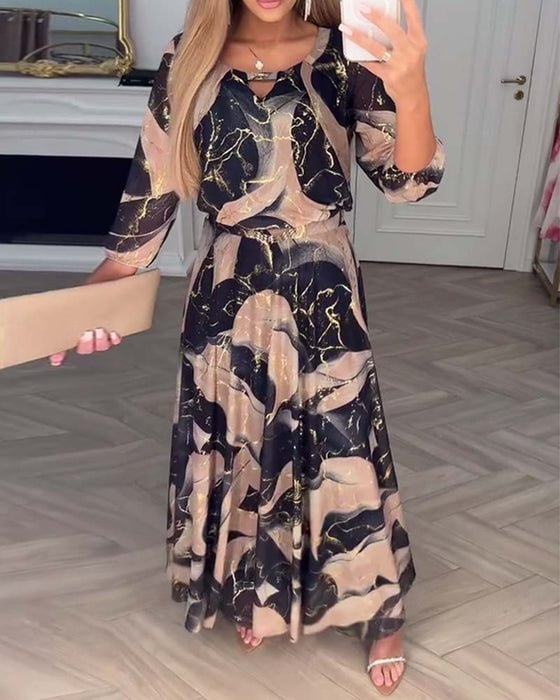 CAMILLE | PRINTED ELEGANT DRESS