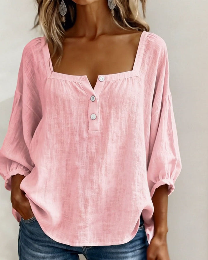 Annika | Stylish Relaxed Button Blouse