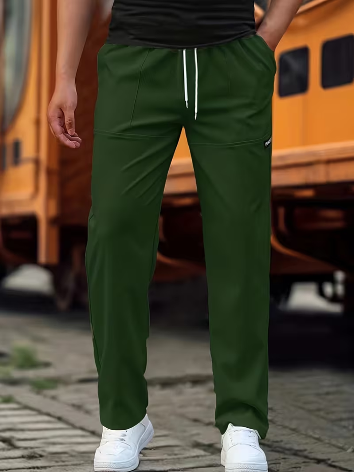 Calder | Casual Lightweight Straight-Leg Pants