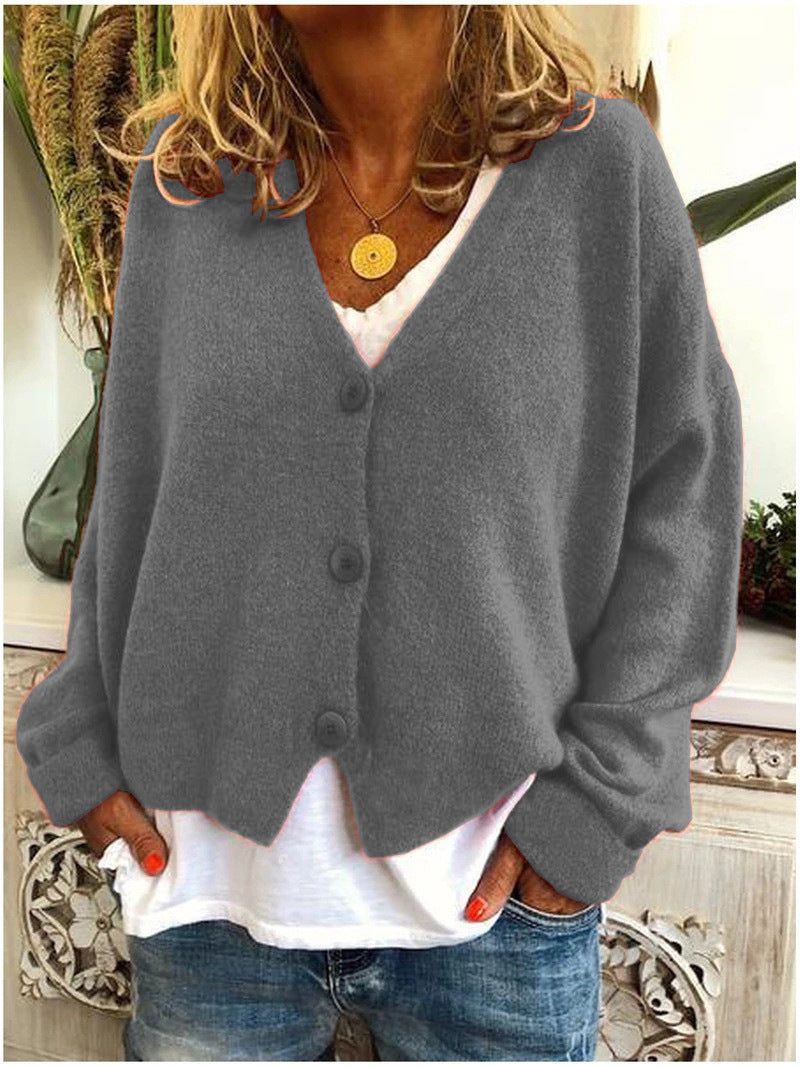 Aurelia | Women's V-Neck Button-Front Cardigan