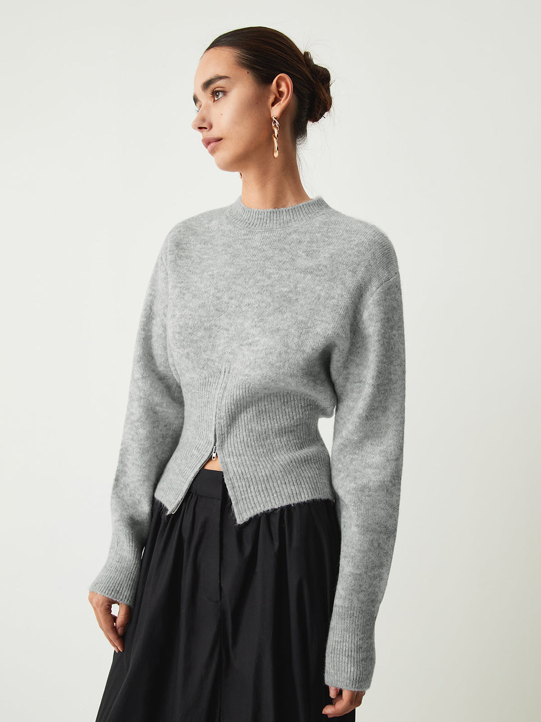 Willa | Side-Zip Knit Sweater