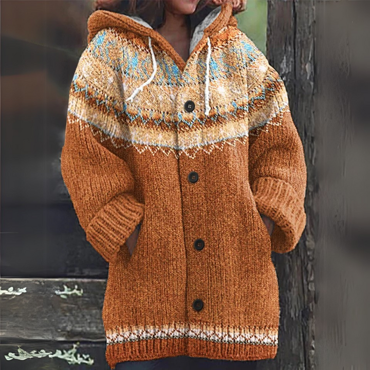 Leonoor | Charming Hooded Cardigan