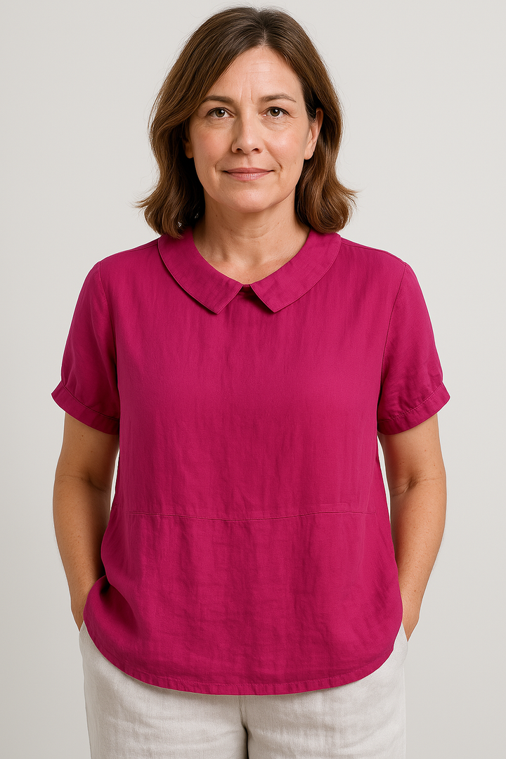 Avery | Relaxed Fit Collared Top