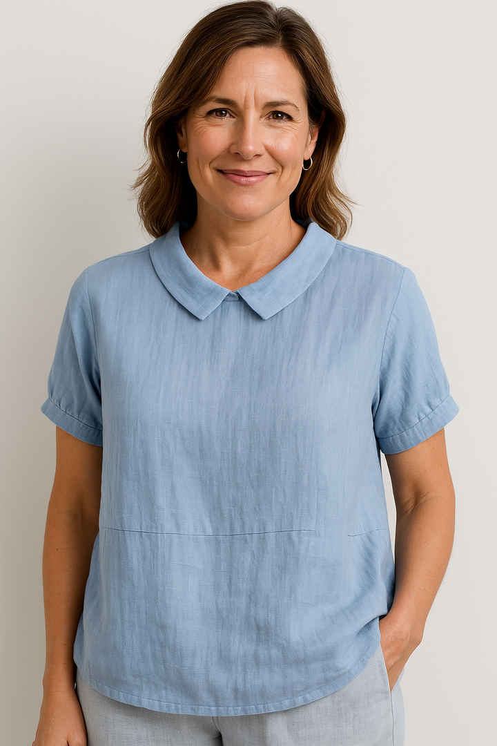 Avery | Relaxed Fit Collared Top