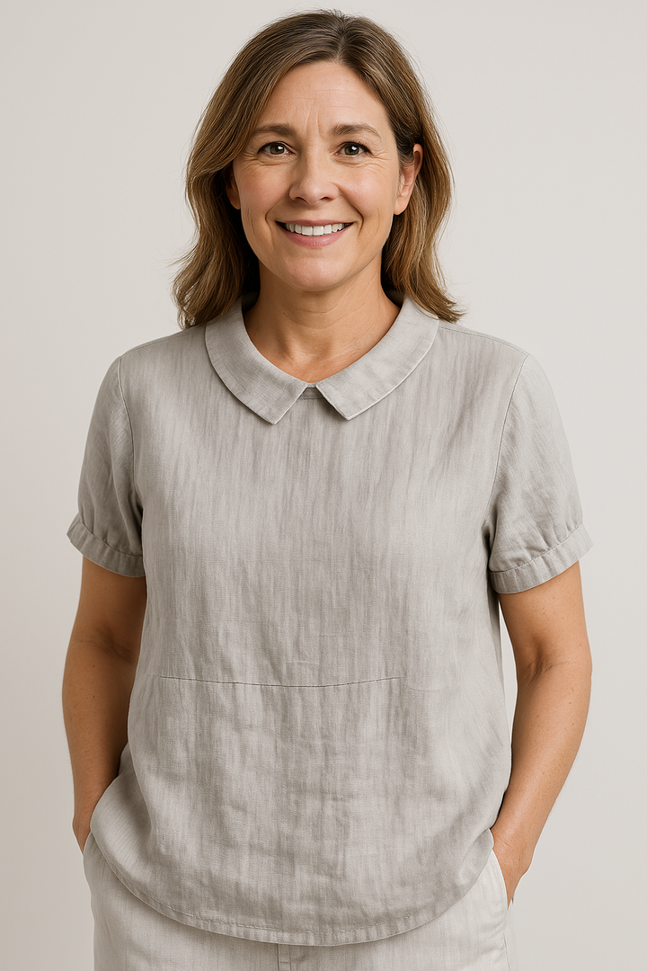 Avery | Relaxed Fit Collared Top