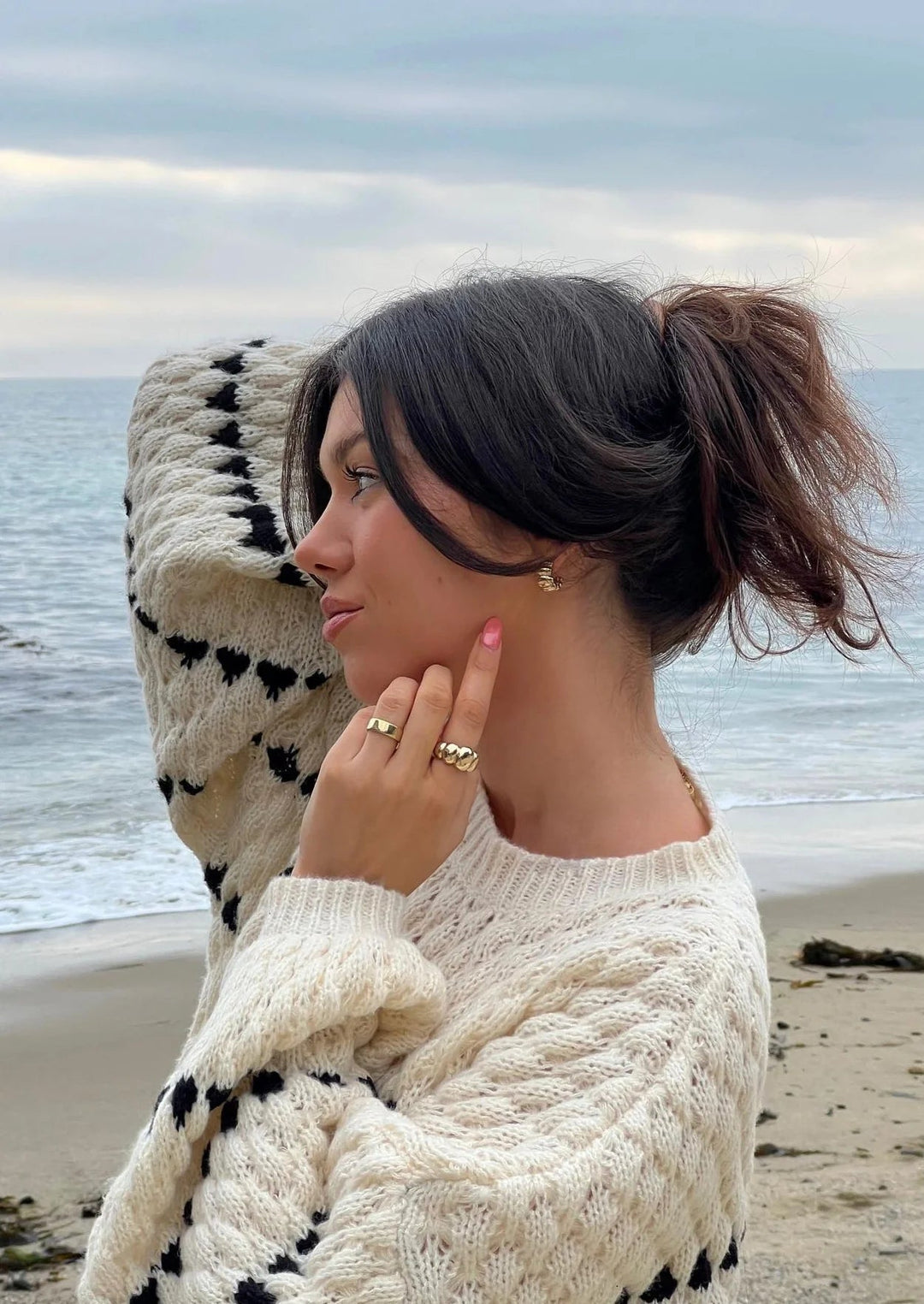 Edith | Textured Patterned Sweater
