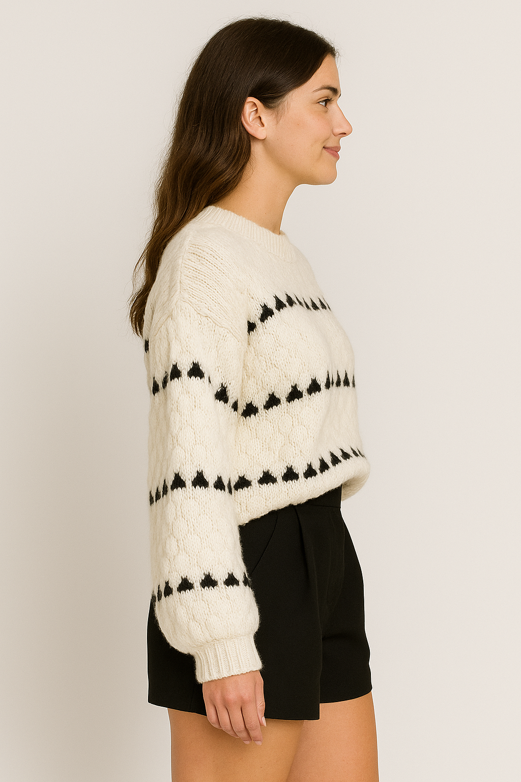 Edith | Textured Patterned Sweater
