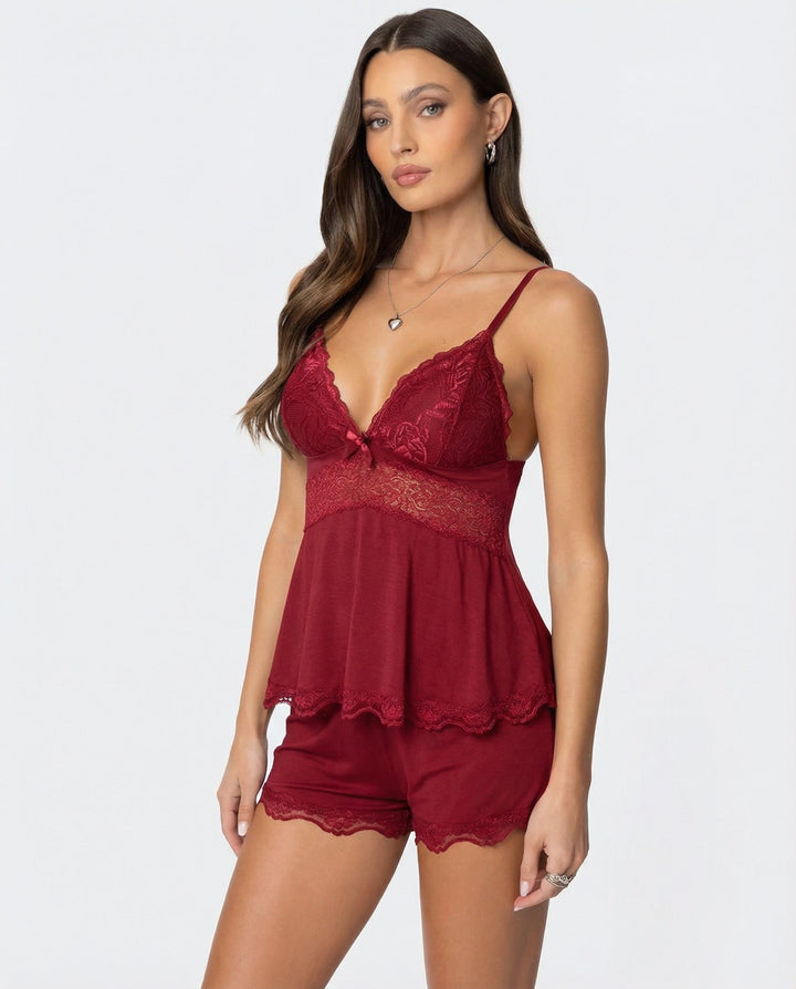Annelise | Delicate Lace Two-Piece Set
