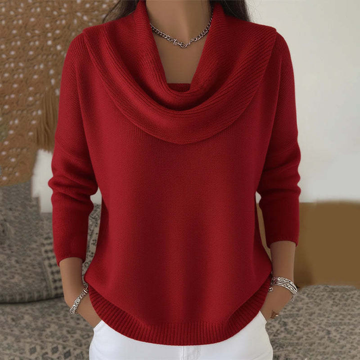Vivienne | Cowl Neck Knit Sweater