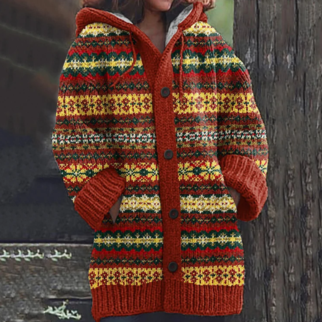 Harriët | Warm Knit Hooded Cardigan