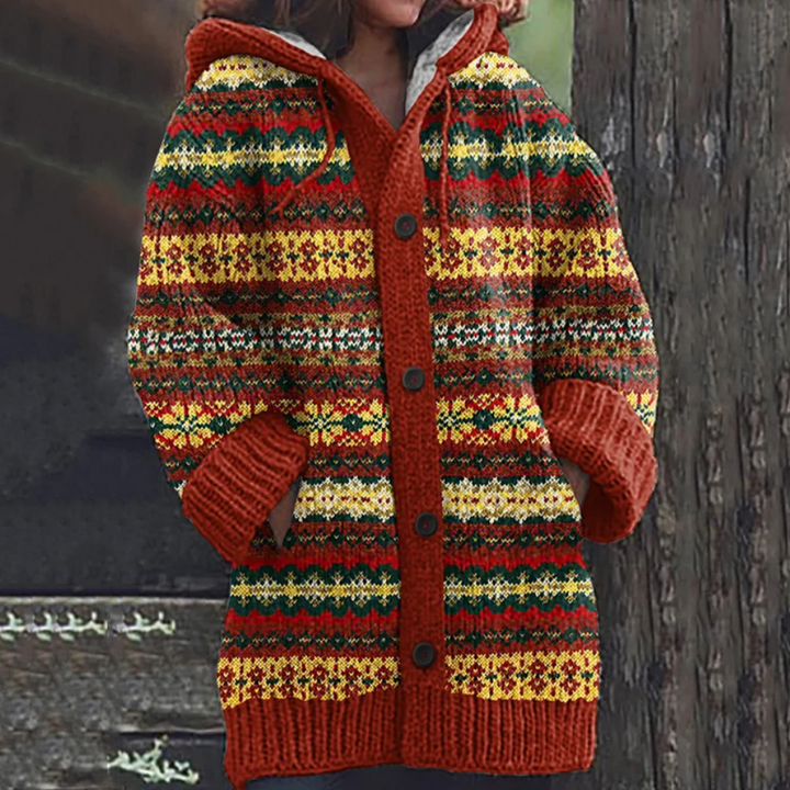 Harriët | Warm Knit Hooded Cardigan