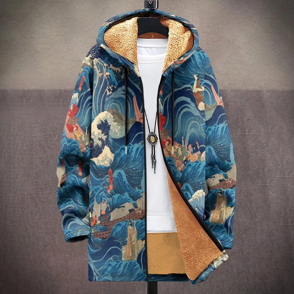 Ariana | Art-Inspired Hooded Cardigan