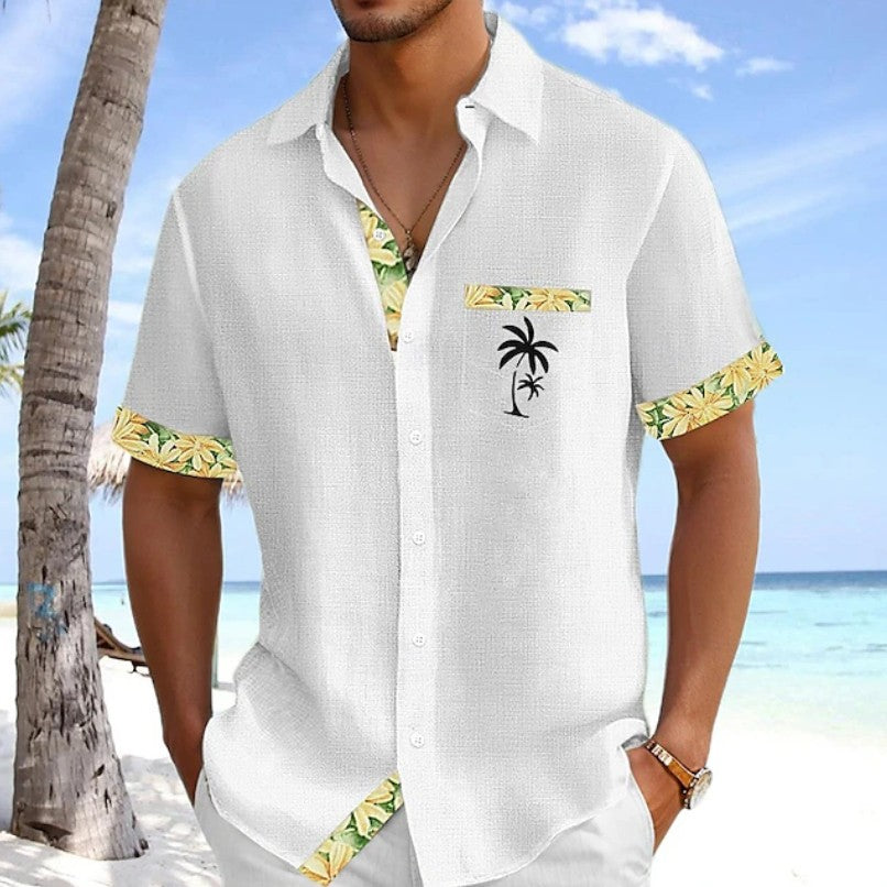 Cooper | Tropical Trim Resort Shirt