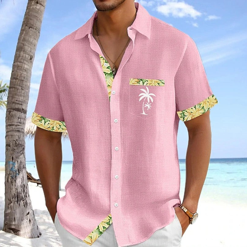 Cooper | Tropical Trim Resort Shirt