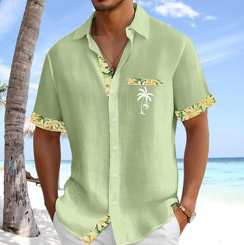 Cooper | Tropical Trim Resort Shirt