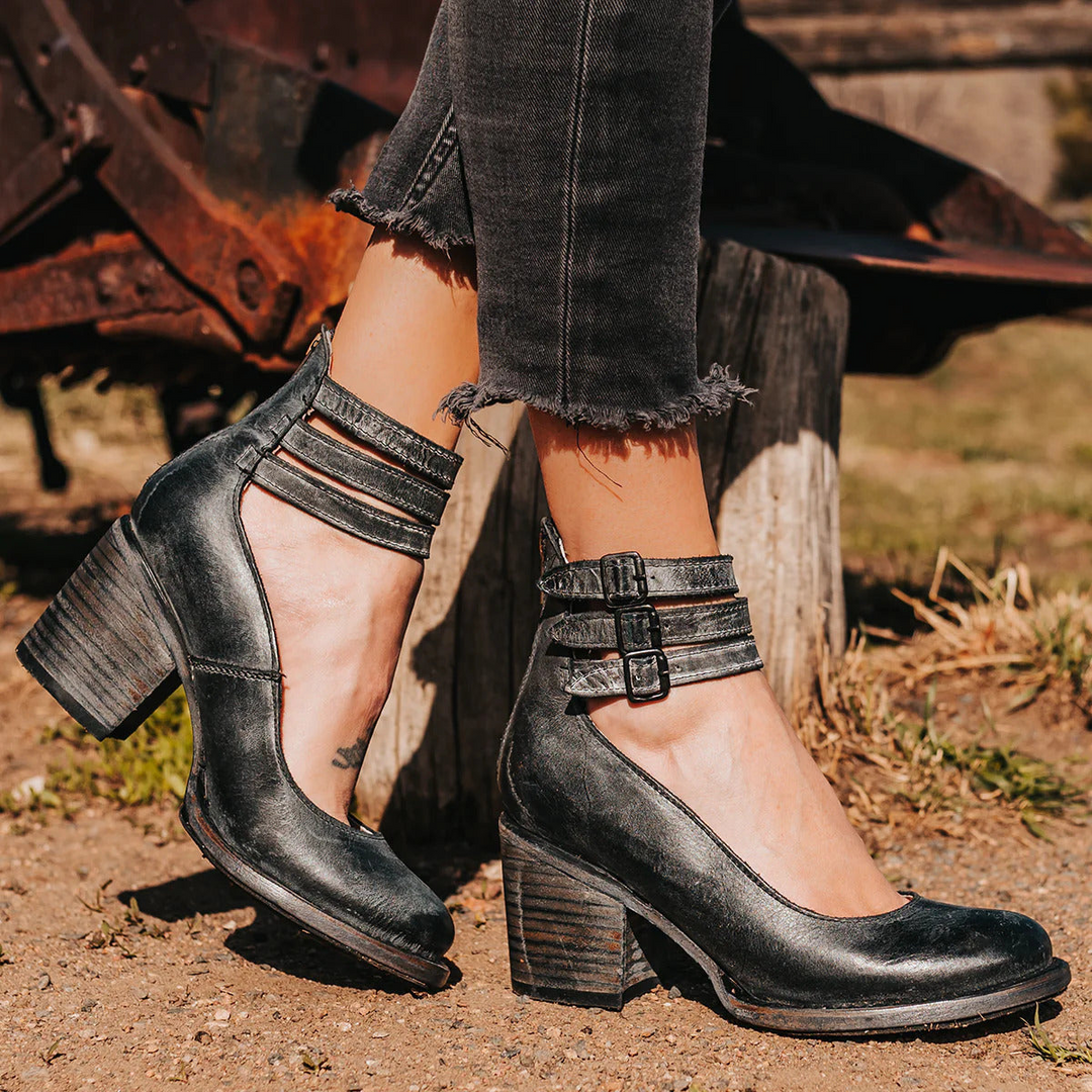 Aubrey | Block Heel Ankle Shoes