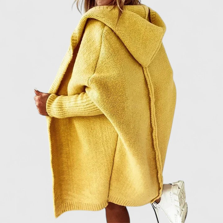 Avery | Womens Oversized Hooded Knit Cardigan