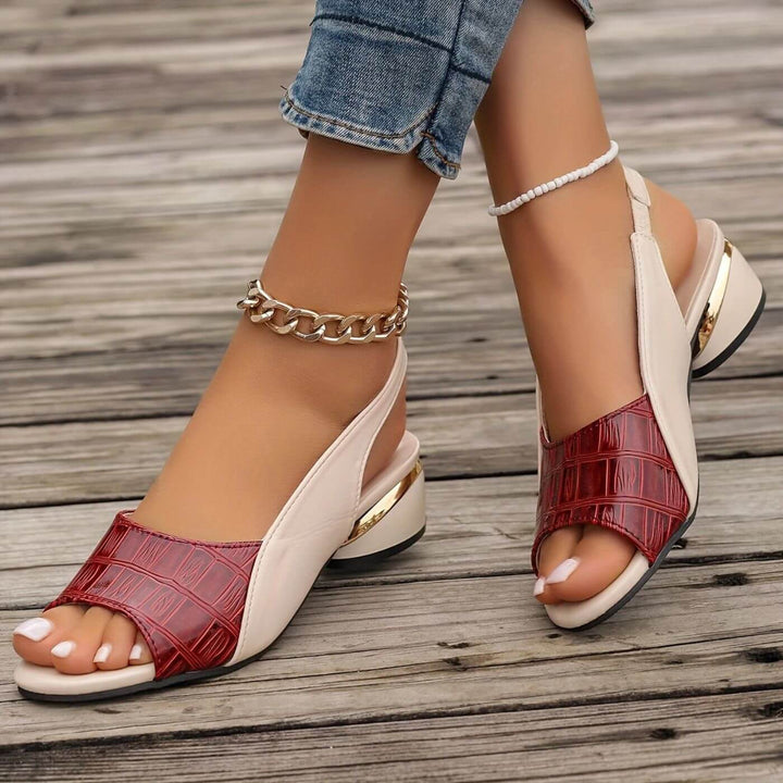 Susan | Elegant Low Heel Orthopedic Sandals