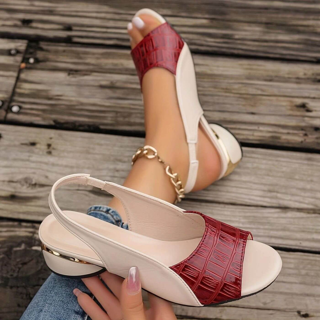 Susan | Elegant Low Heel Orthopedic Sandals