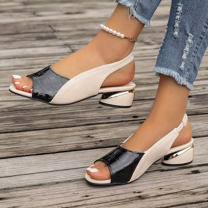 Susan | Elegant Low Heel Orthopedic Sandals