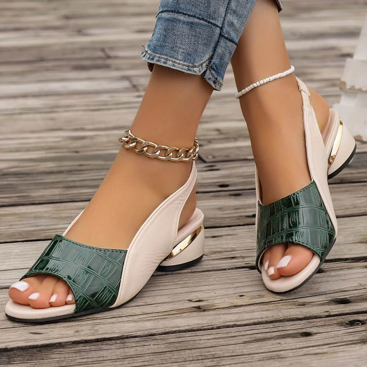 Susan | Elegant Low Heel Orthopedic Sandals