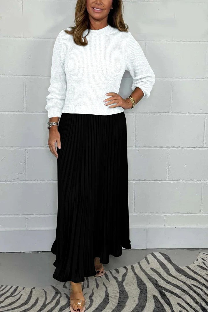 Angel | Elegant Knit-Top Maxi Dress