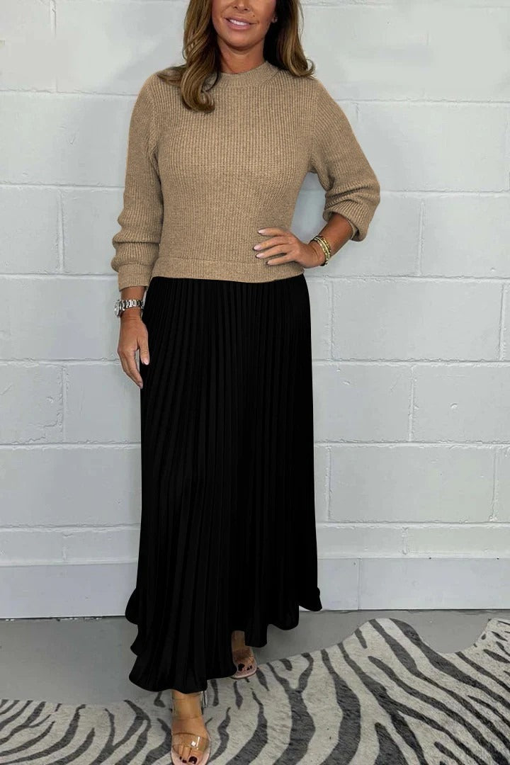 Angel | Elegant Knit-Top Maxi Dress