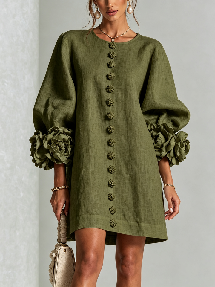 Anouk | Floral-Trim Mini Dress