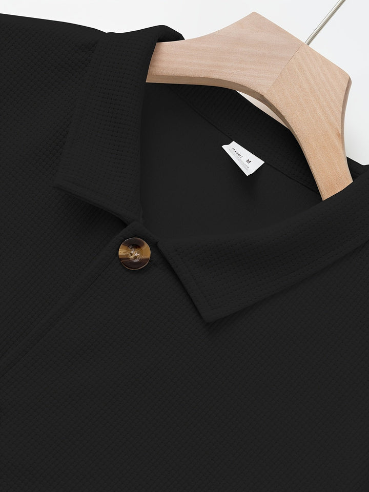 Camden | Textured Button-Front Overshirt Jacket