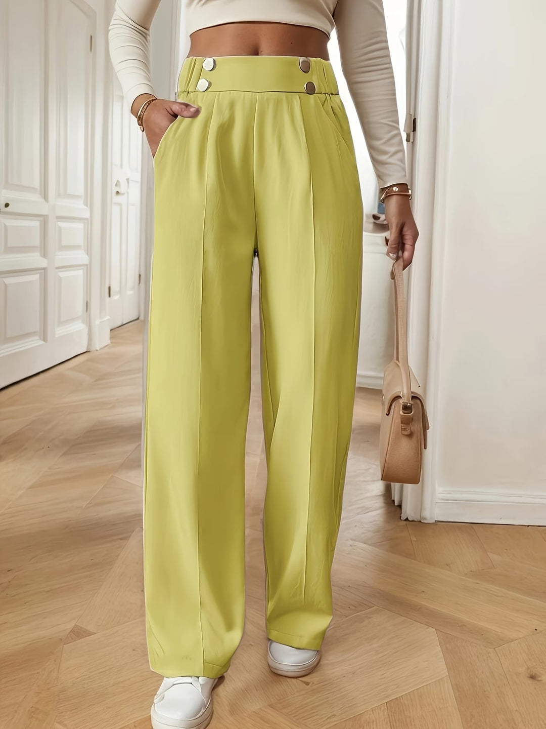 Aviana | Elegant Straight-Leg Office Pants