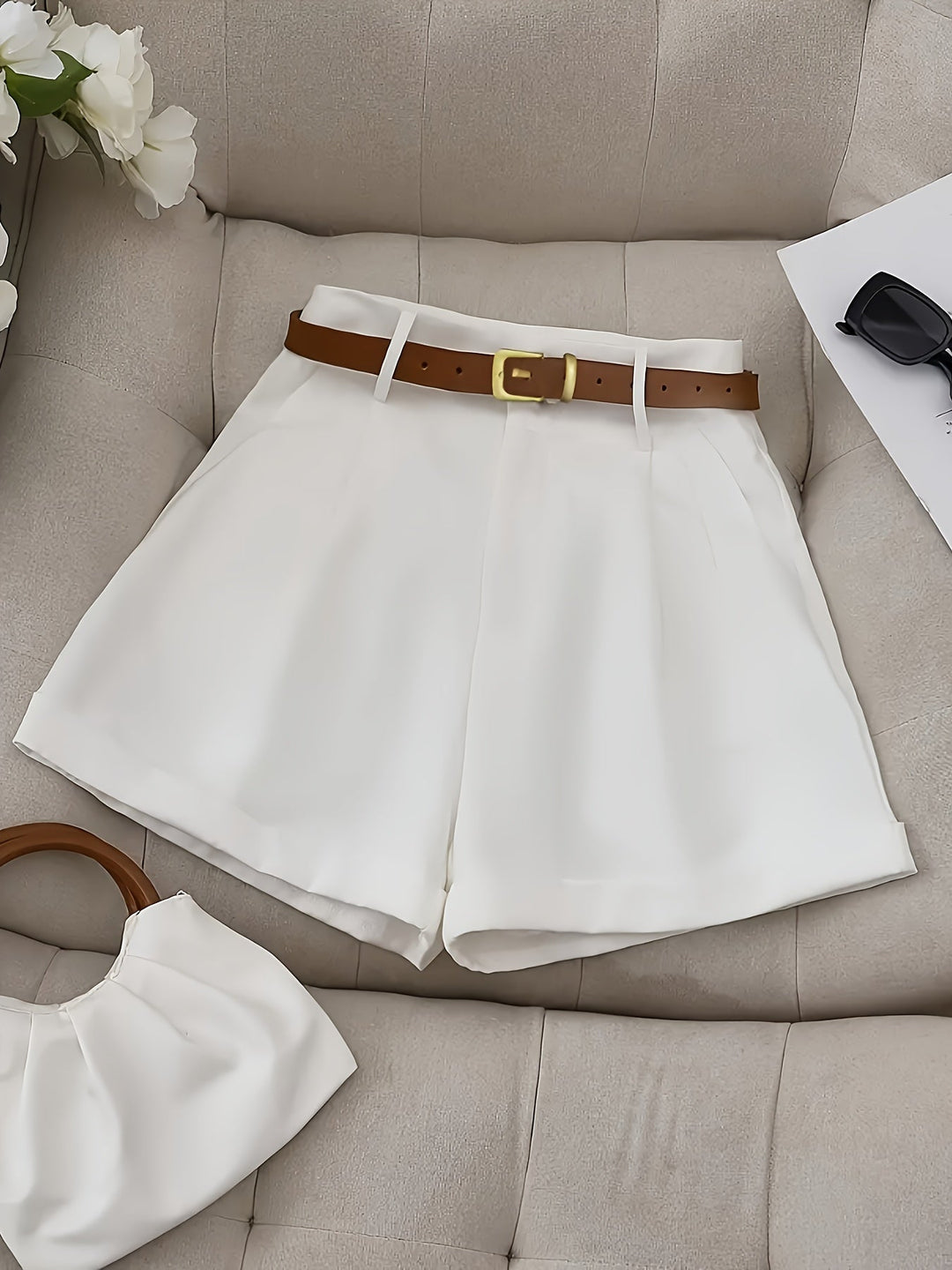 Amelia | Tailored High-Waist Shorts