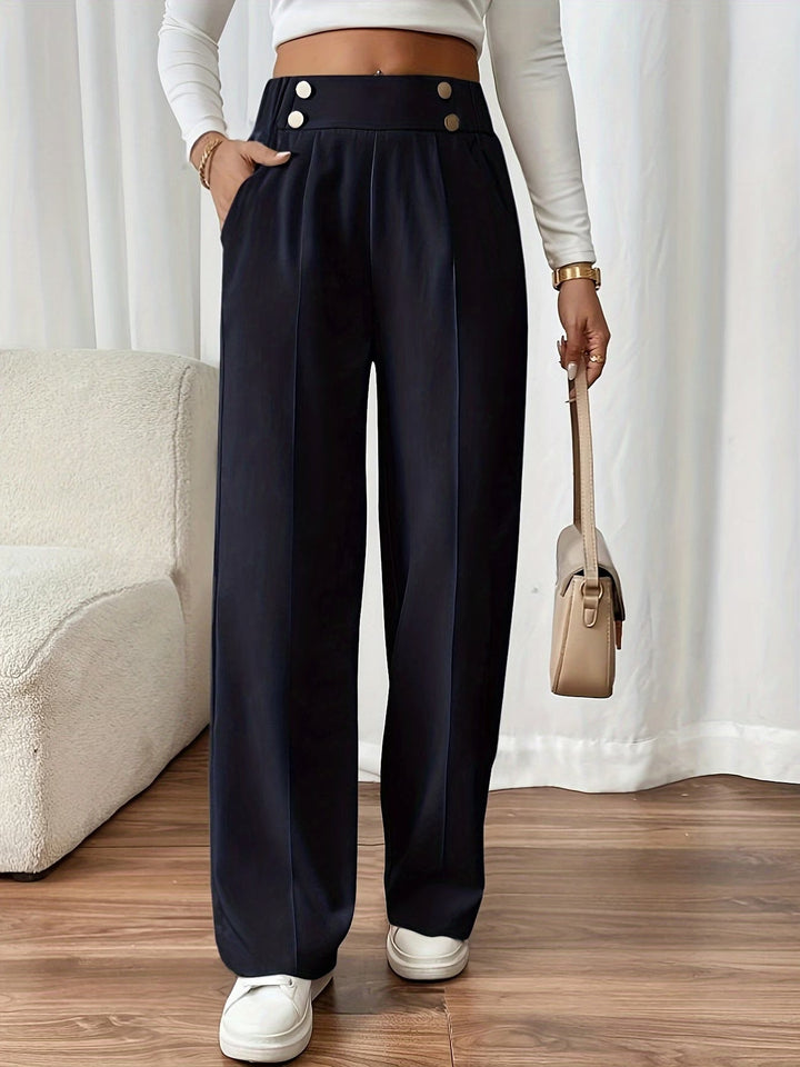 Aviana | Elegant Straight-Leg Office Pants