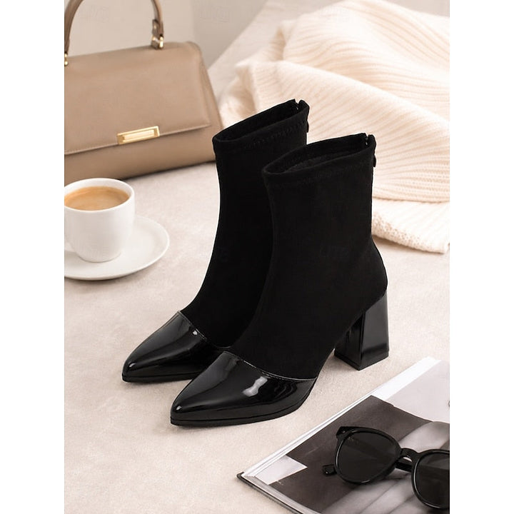 Bernadette | Sleek Cap-Toe Ankle Boots