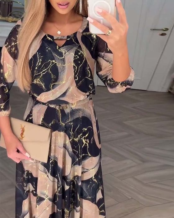 CAMILLE | PRINTED ELEGANT DRESS