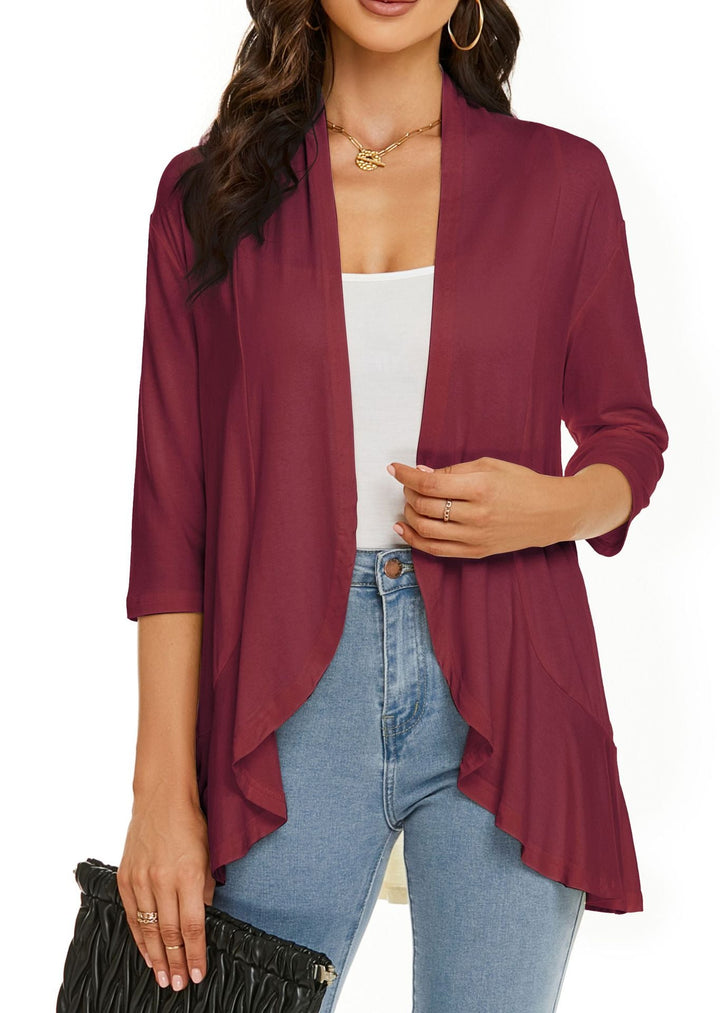 Bella | Women's Open Front Draped Cardigan