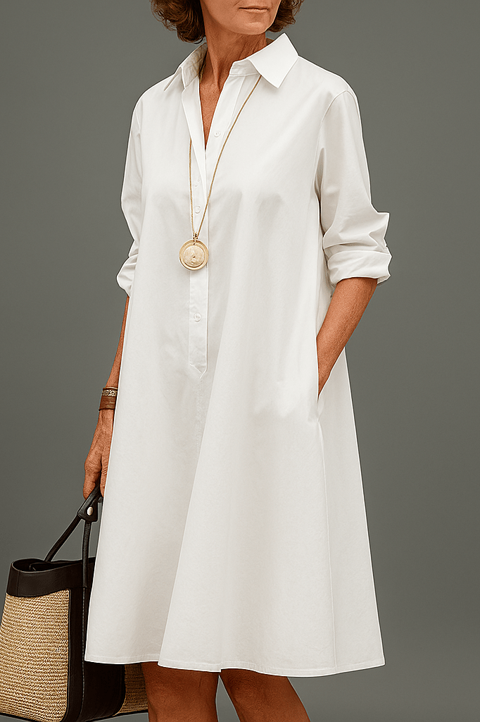 Callie | Sophisticated Pattern Midi Dress