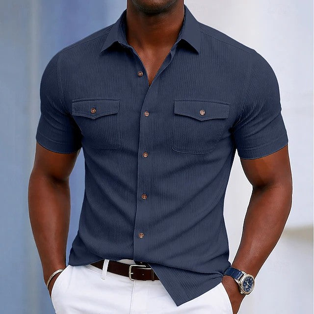 Calvin | Smart Casual Pocket Shirt