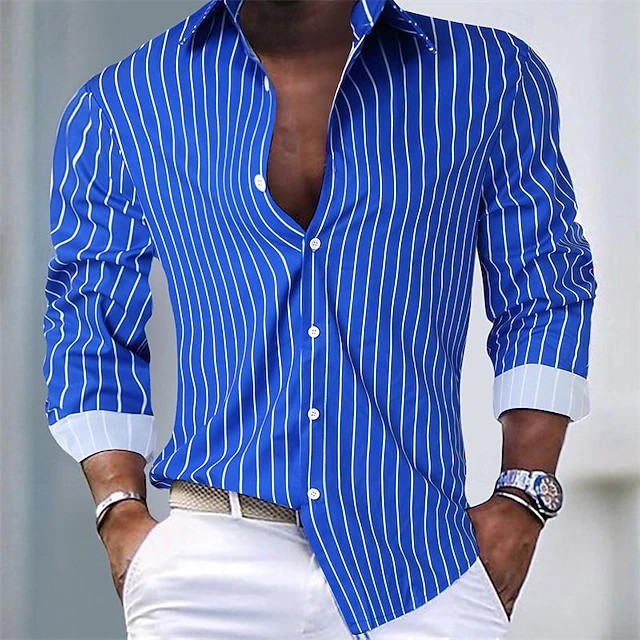 Adrian | Striped Button-Up Shirt